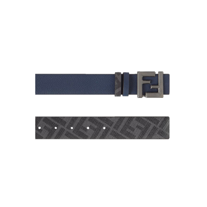 Squared FF Belt Leather Blue