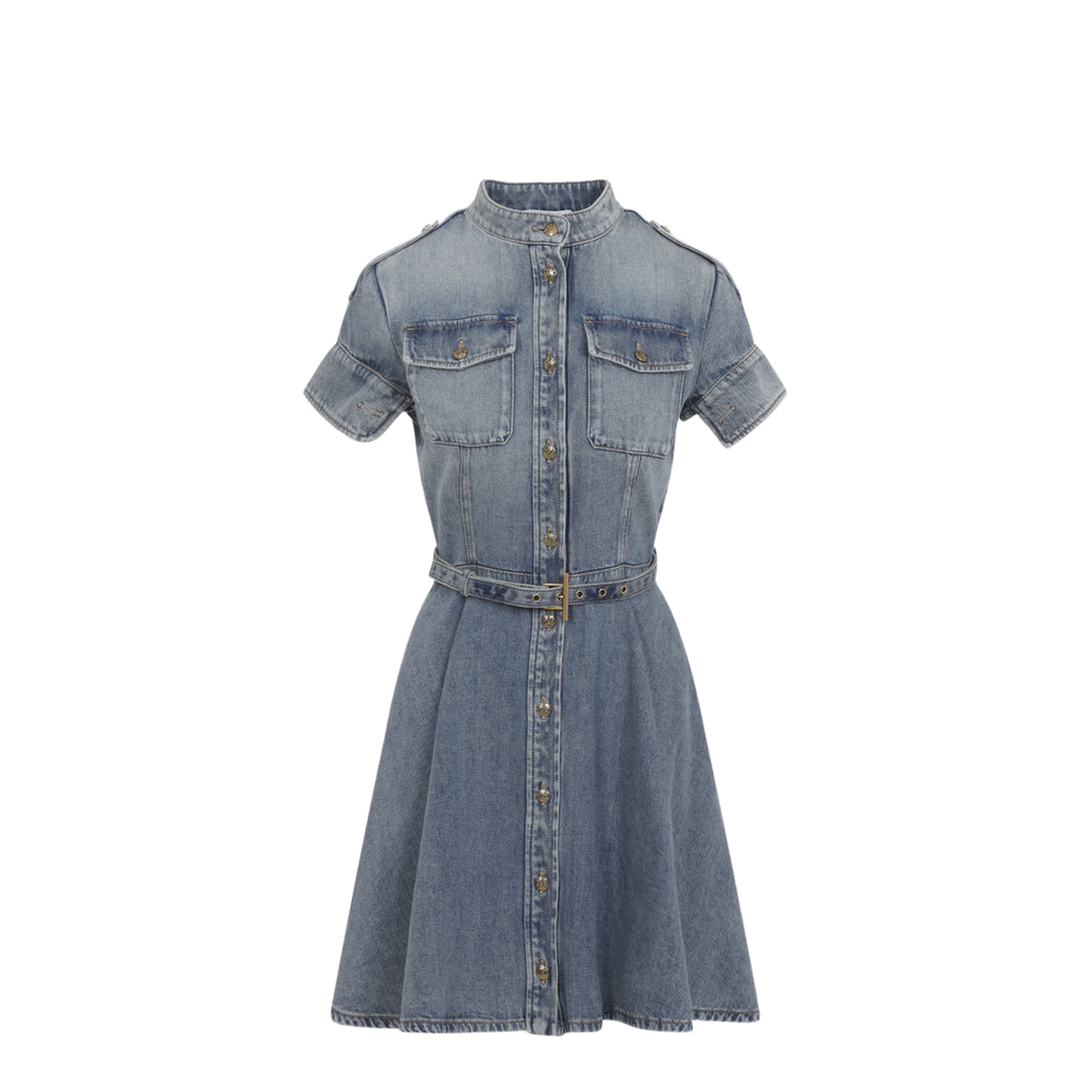 Alexander Mcqueen Denim Mini Dress – MAYFEYR