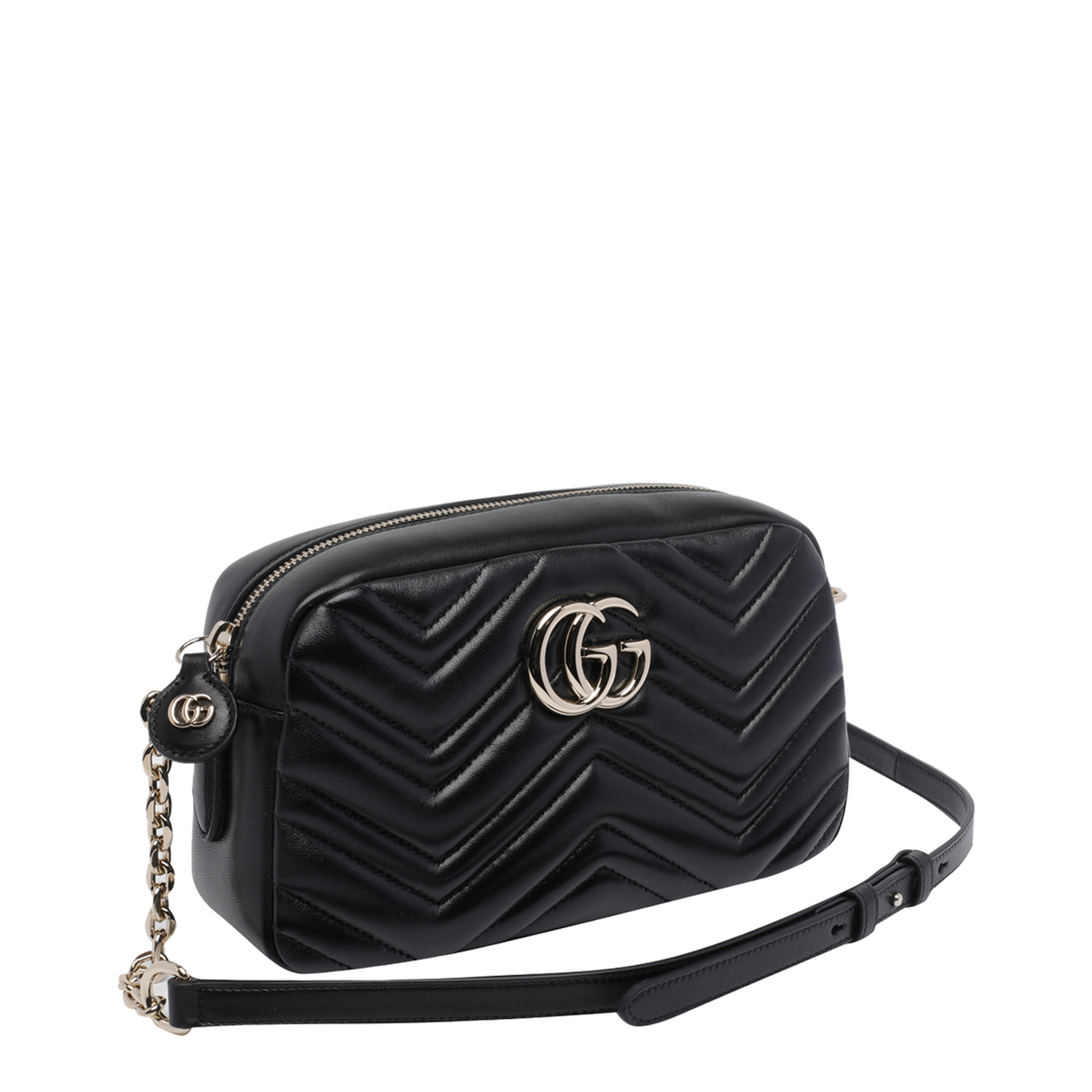 Camera Bag in Black Leather