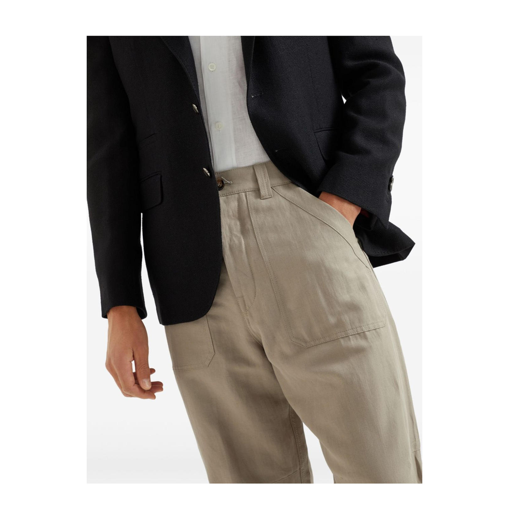 Drill Trousers in Khaki