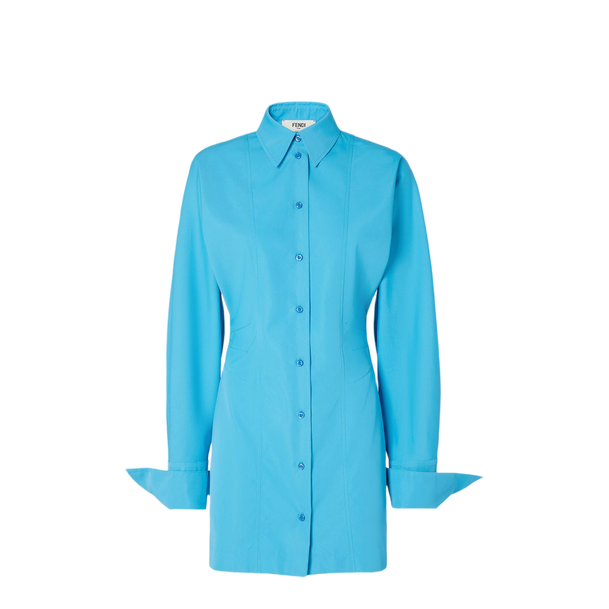 Light Blue Technical Viscose Dress