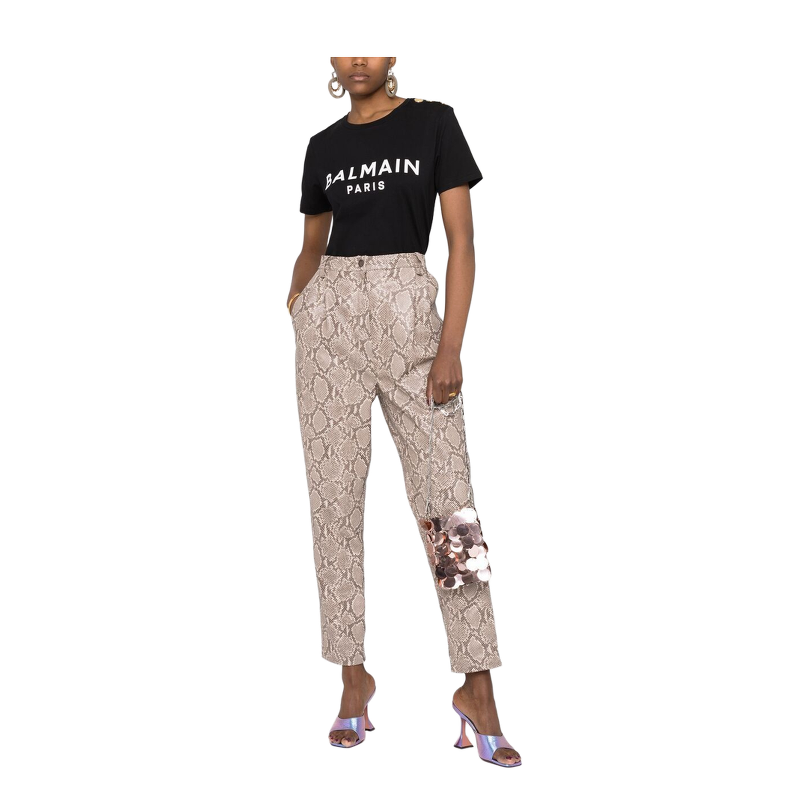 Balmain T-shirts and Polos Black