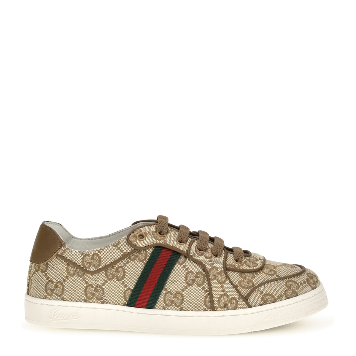 MAYFEYR - Gucci - Gg Monogram Sneakers With Web Detail - 873450FAF5F9644