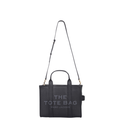 Medium Tote Bag In Black Leather