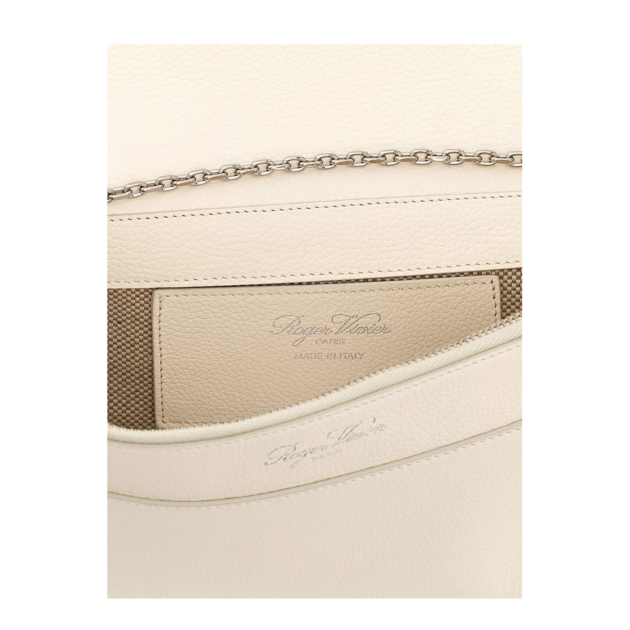 Belle Vivier Clutch Ivory