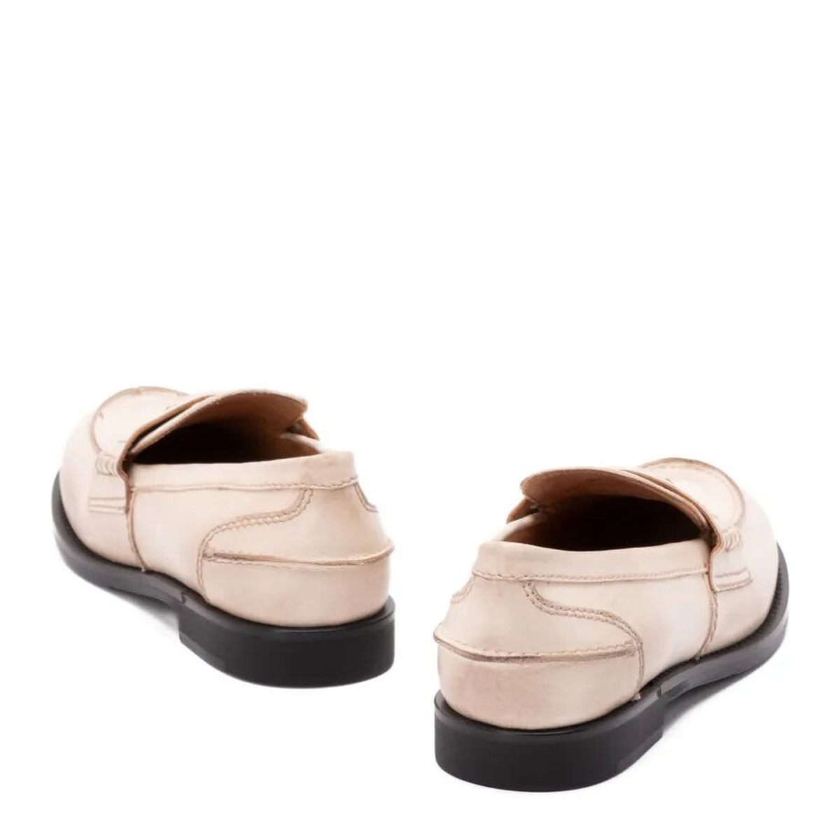 MAYFEYR - Miu Miu - Waxed Leather Loafers - 5D773DF020537F0304