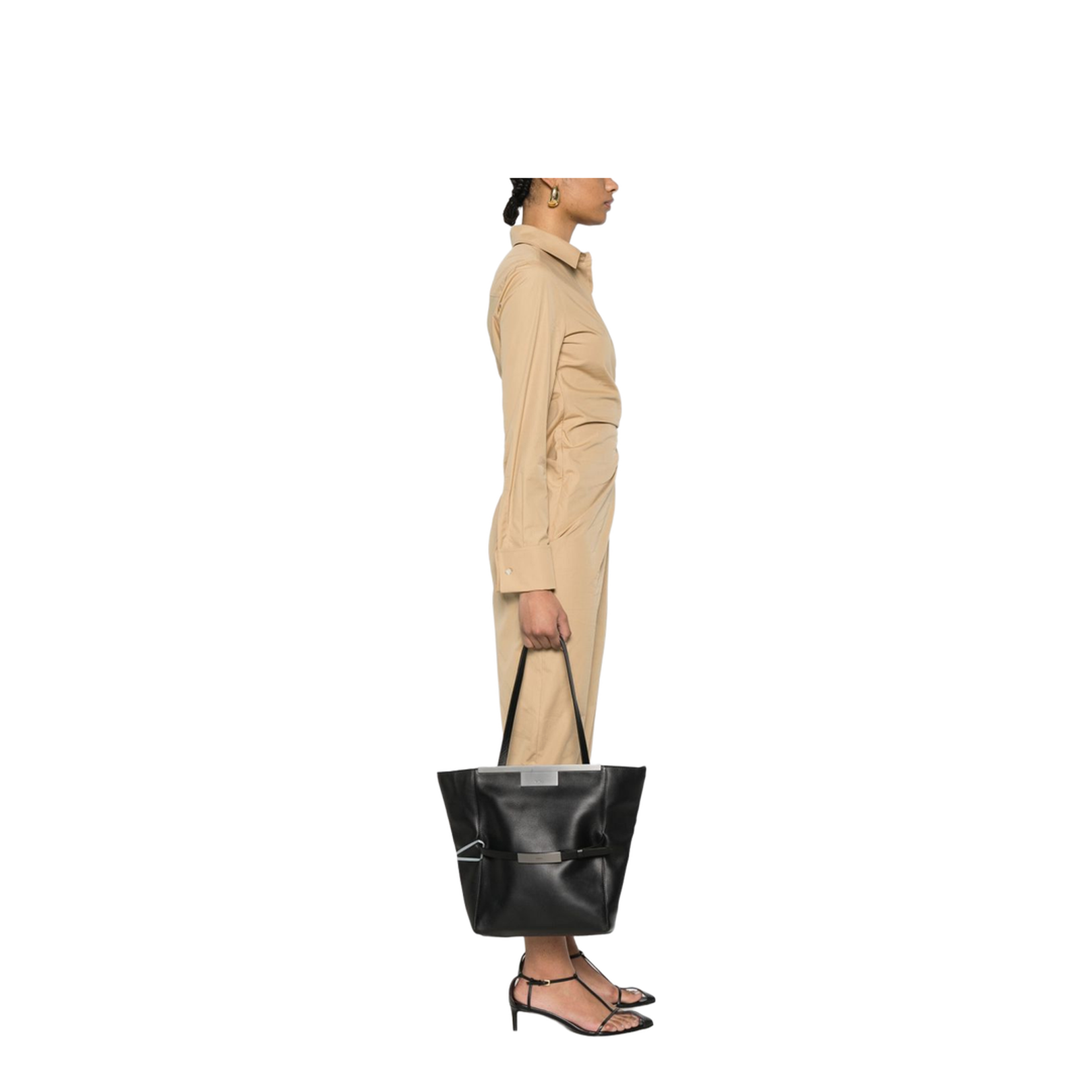 Large Clutch In Natural Leather