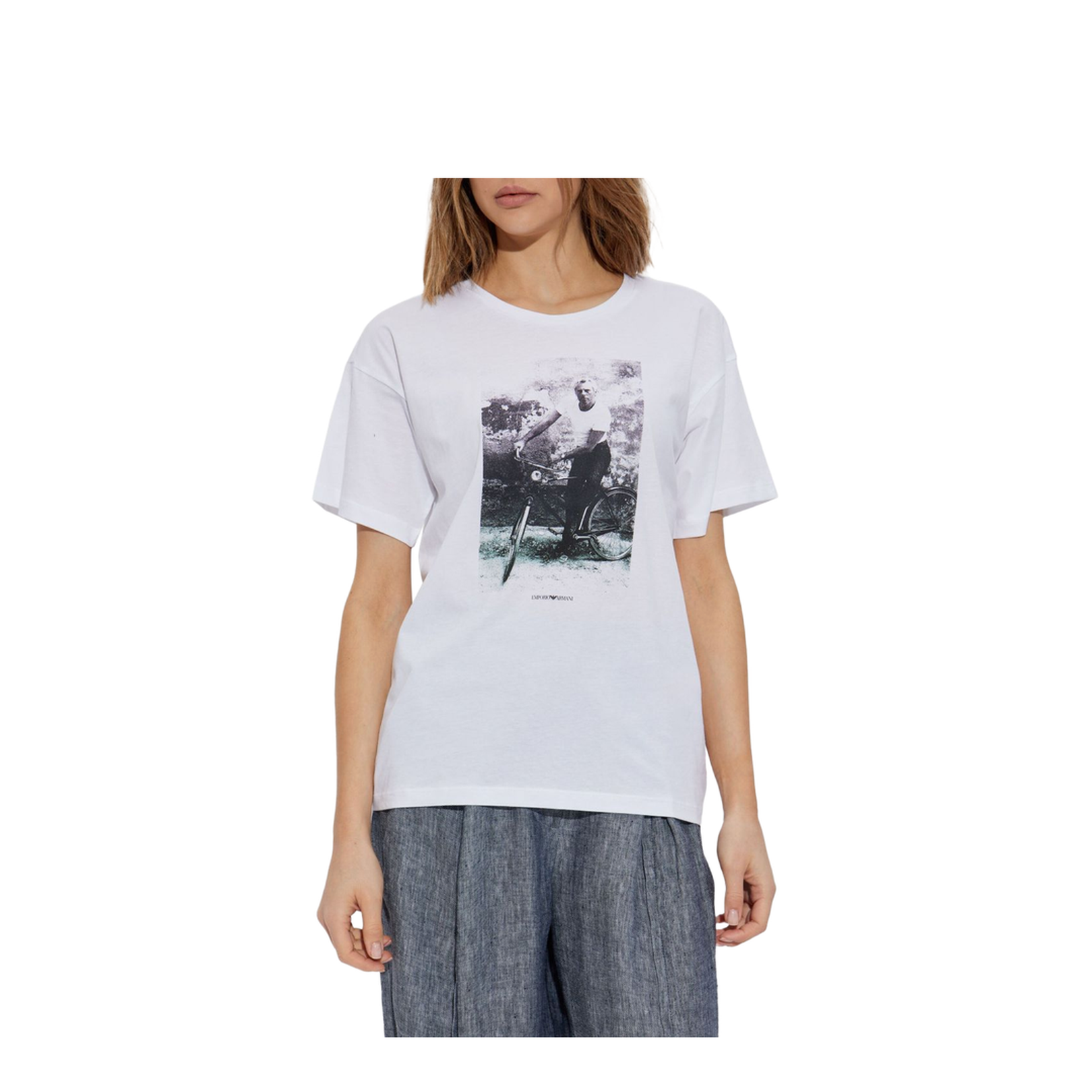 Lightweight Cotton-Jersey T-Shirt with Photographic Print