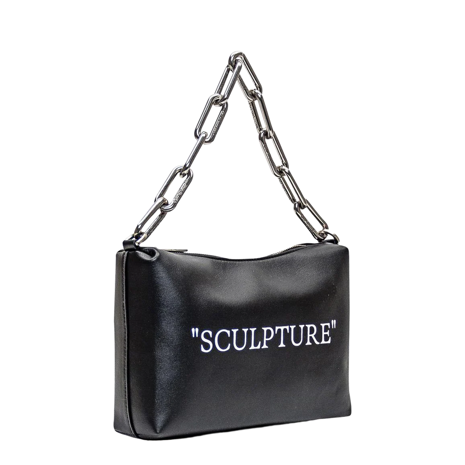 Logo Print Leather Tote Bag
