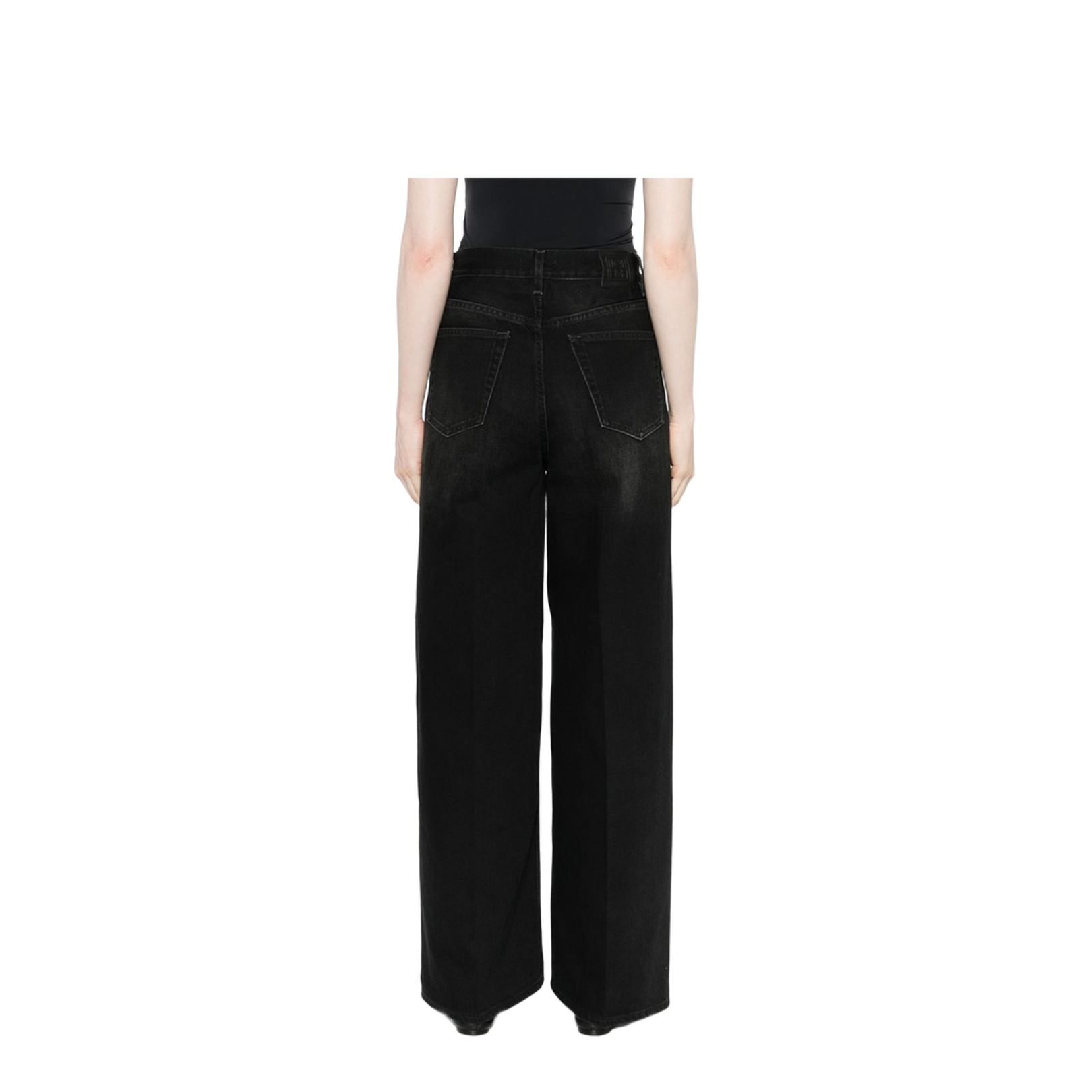 Wide-leg denim jeans