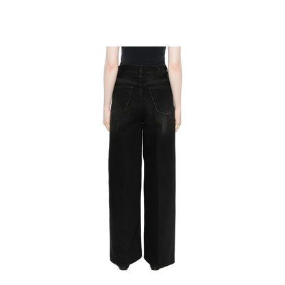 Wide-leg denim jeans