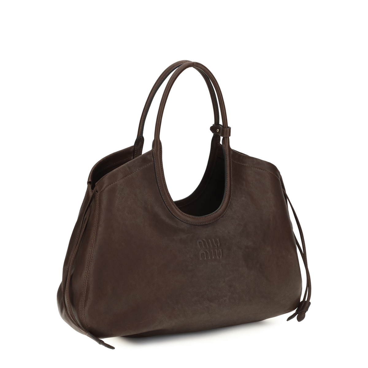 MAYFEYR - Miu Miu - Ivy Nappa Shopping Bag - 5BG342VOOO2BBLF0NBL