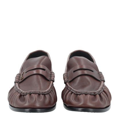 MAYFEYR - Saint Laurent - Loafer Supple In Matte Leather In Brown - 83947125VAA2128
