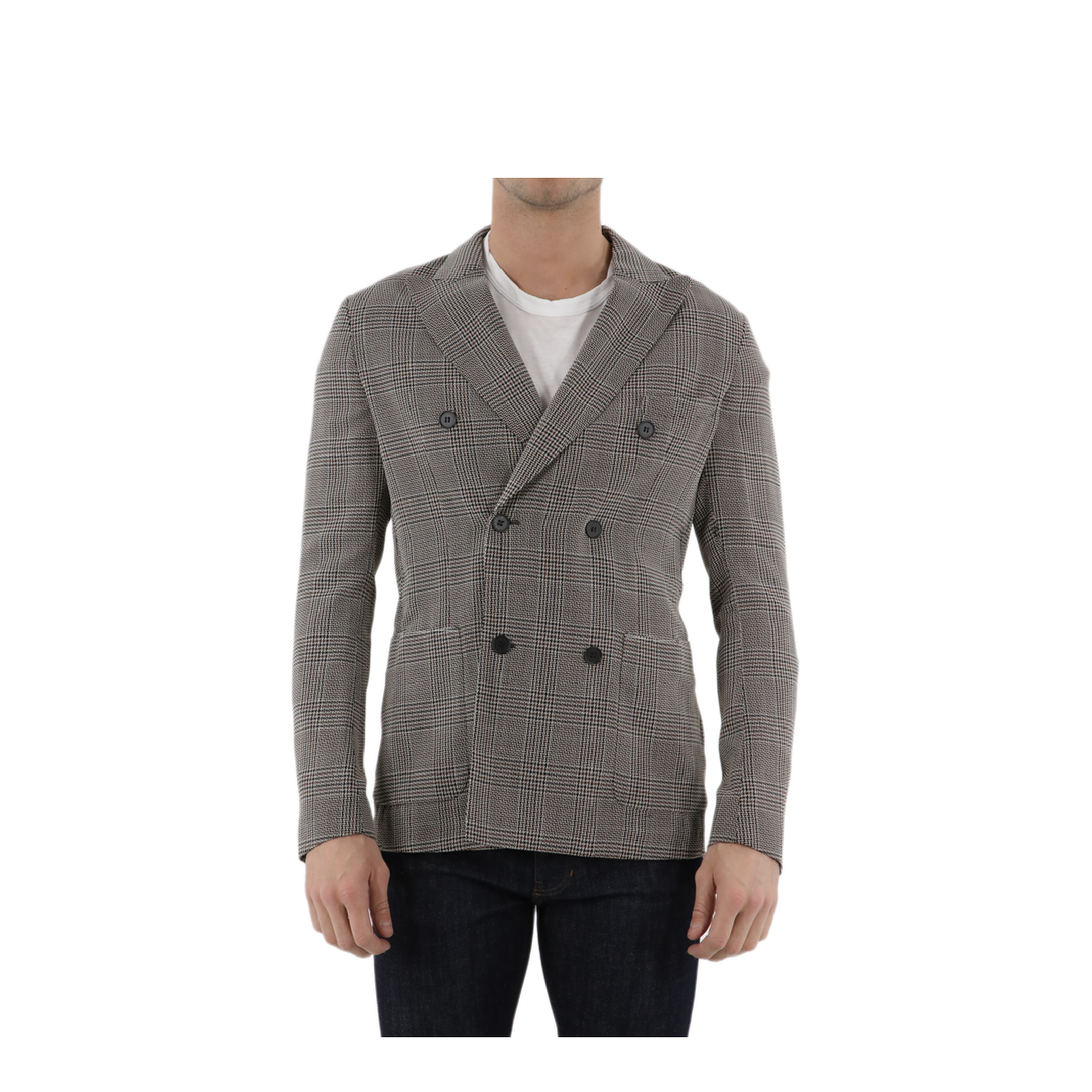 MAYFEYR - Tonello - Double Breasted Glen Plaid Jacket - 06GV0503232Q800
