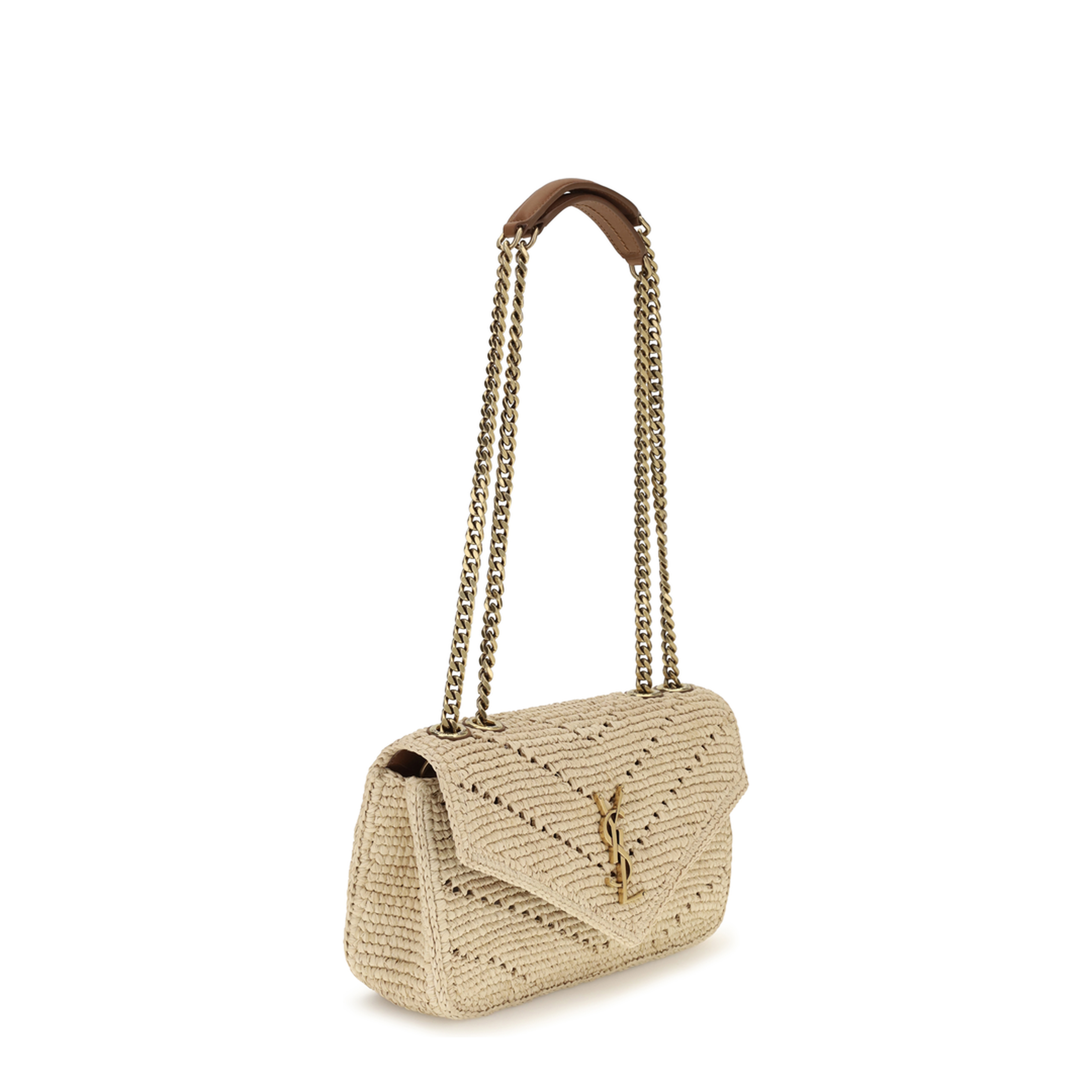 MAYFEYR - Saint Laurent - Small Raffia Loulou Shoulder Bag - 868579GAAFY