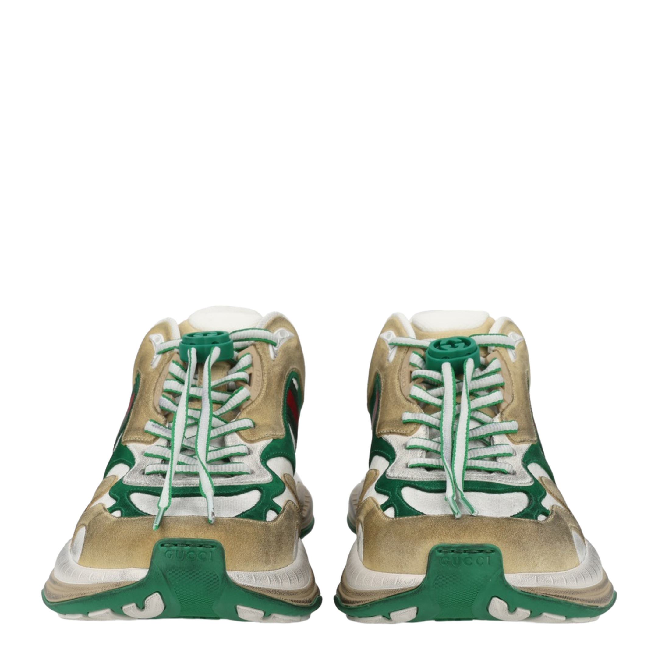 Drawstring Leather Sneakers