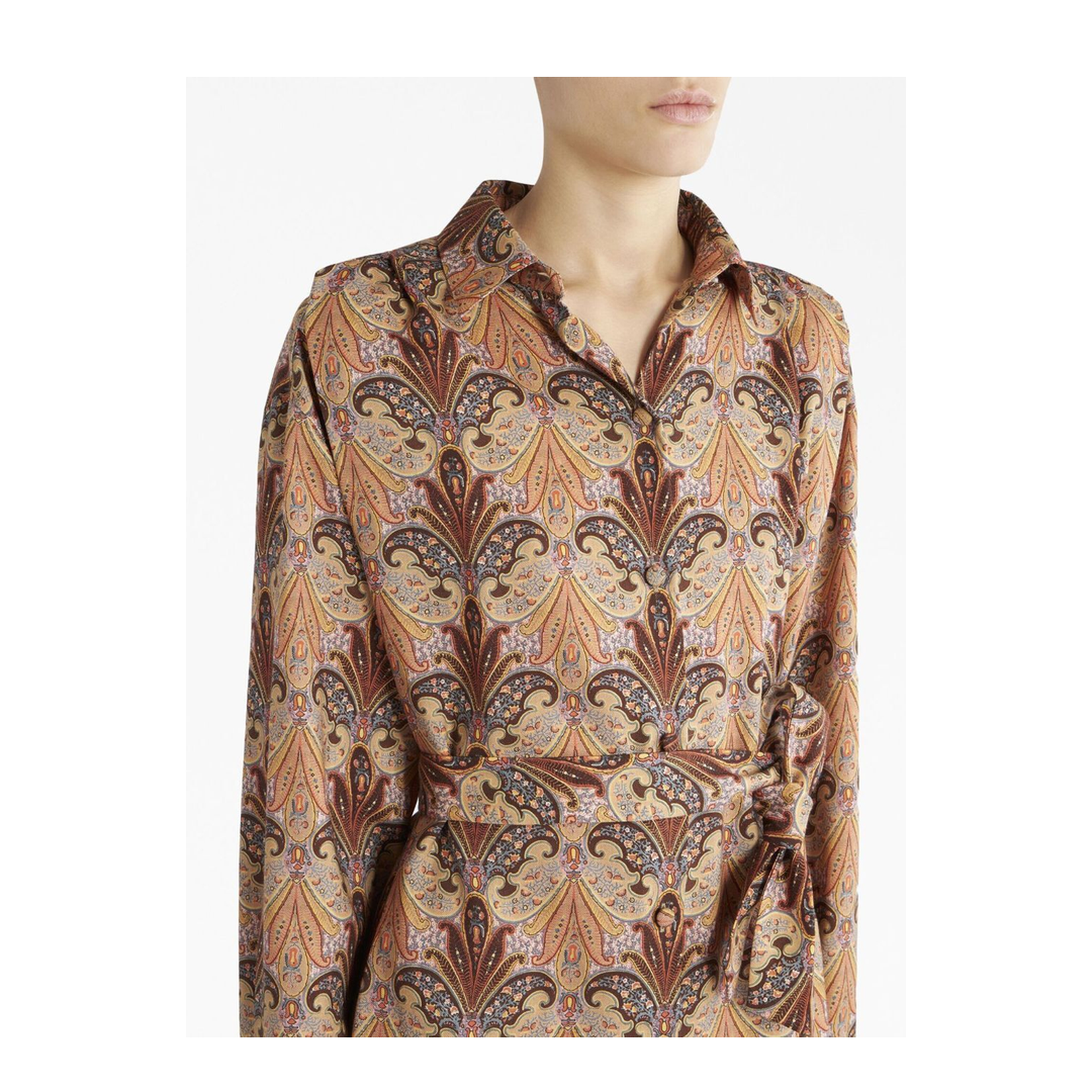 Printed Shirt Dress