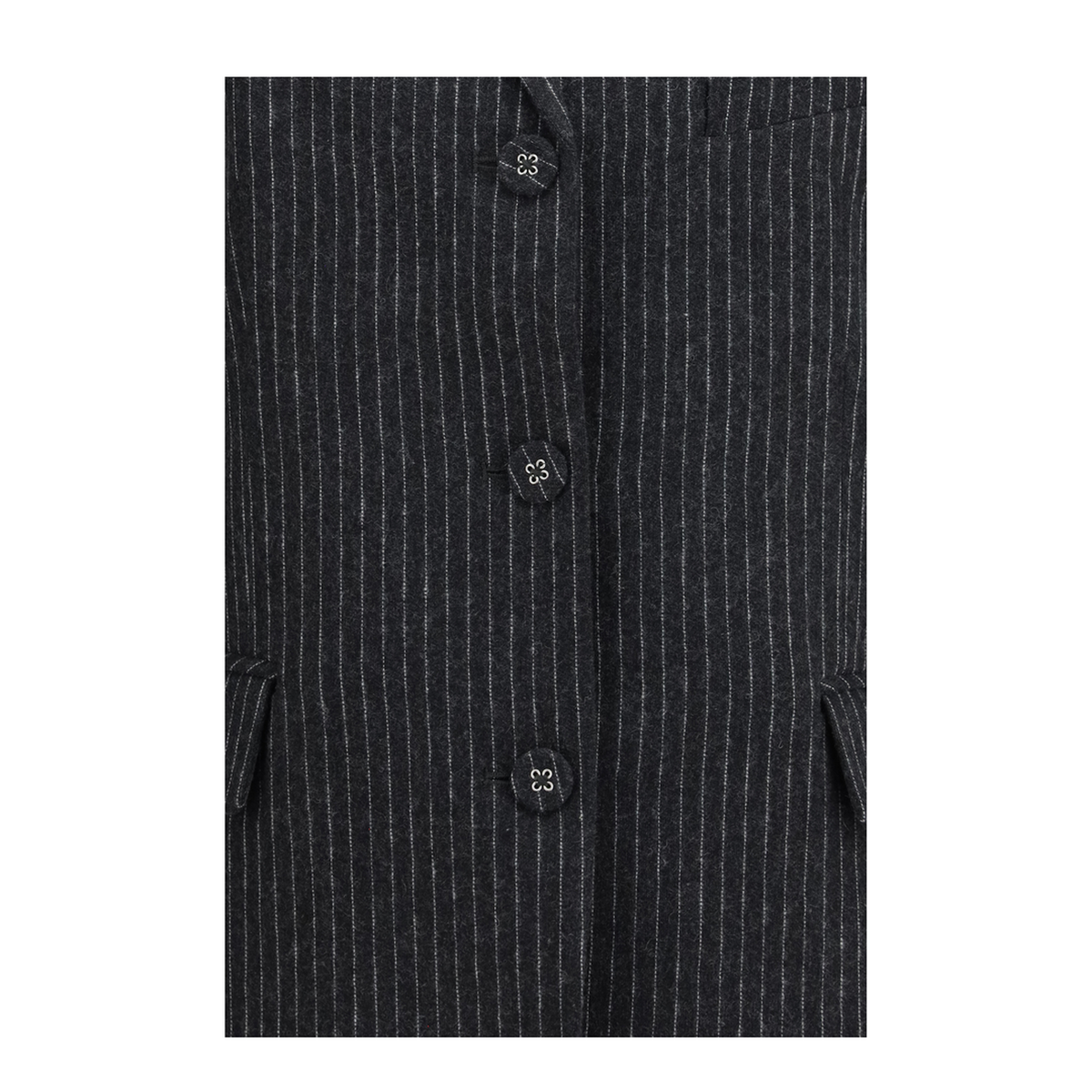 MAYFEYR - Ganni - Pinstripe Wool Blazer - A1020116252