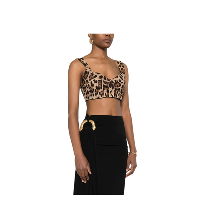 MAYFEYR - Dolce & Gabbana - Leopard Print Bustier Top - F7Y28TGDCLPHY13M