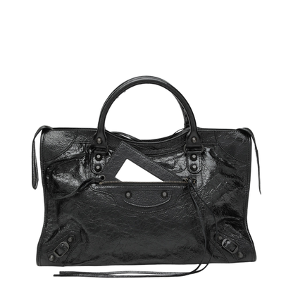 Le City Medium Calfskin Bag - Black