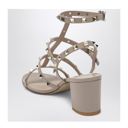 MAYFEYR - Valentino - Rockstud Sandals With Blush-Colored Straps - 9W2S0491VBPP45
