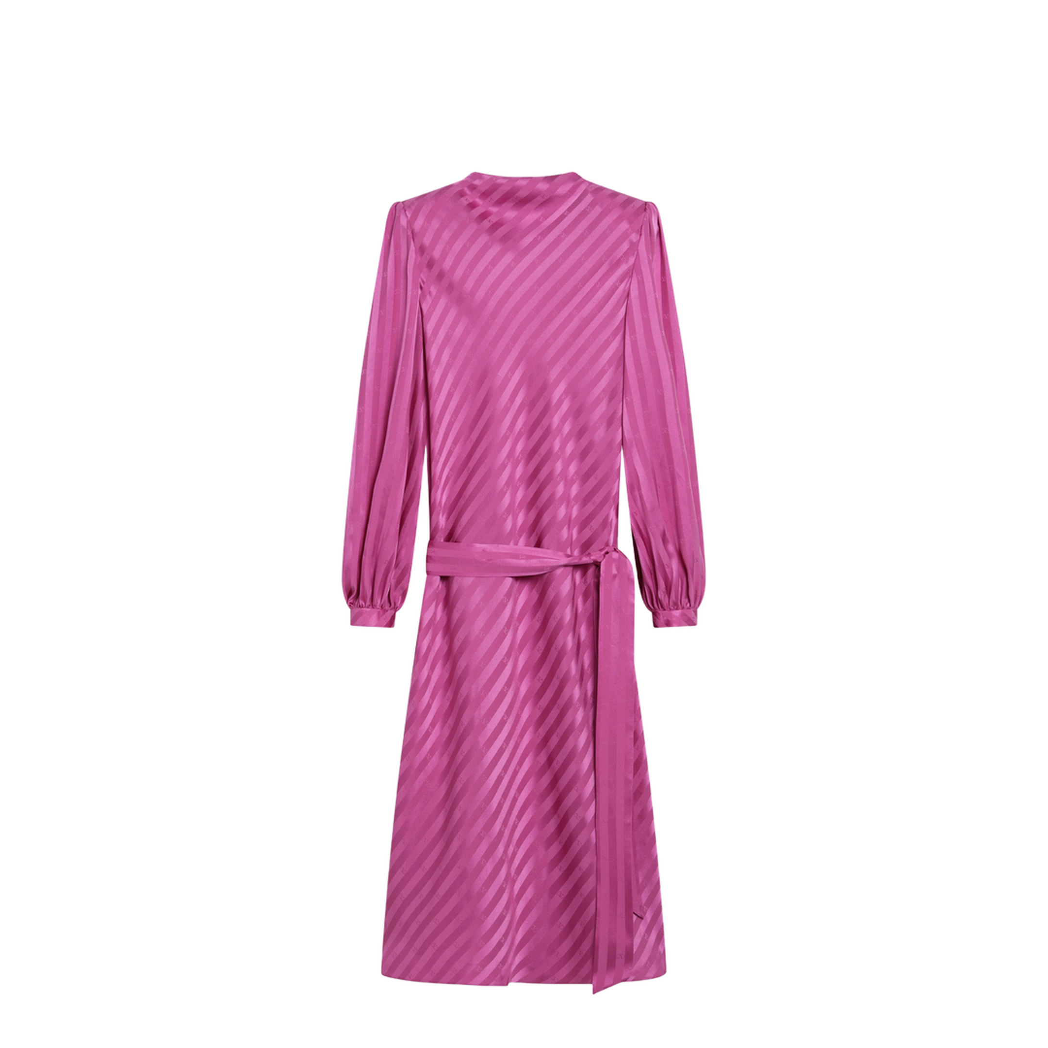 MAYFEYR - Valentino - Fuchsia Silk Jacquard Midi Dress - 9B3VAL359JK0M3