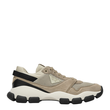 MAYFEYR - Prada - Mesh And Suede Sneakers In Desert - 1E506O0453KU1F0F24