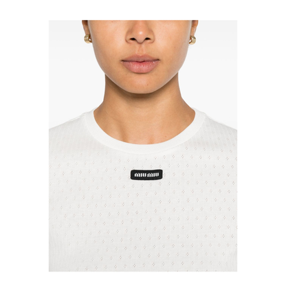 MAYFEYR - Miu Miu - T-Shirts And Polos White - MT22511951F0009