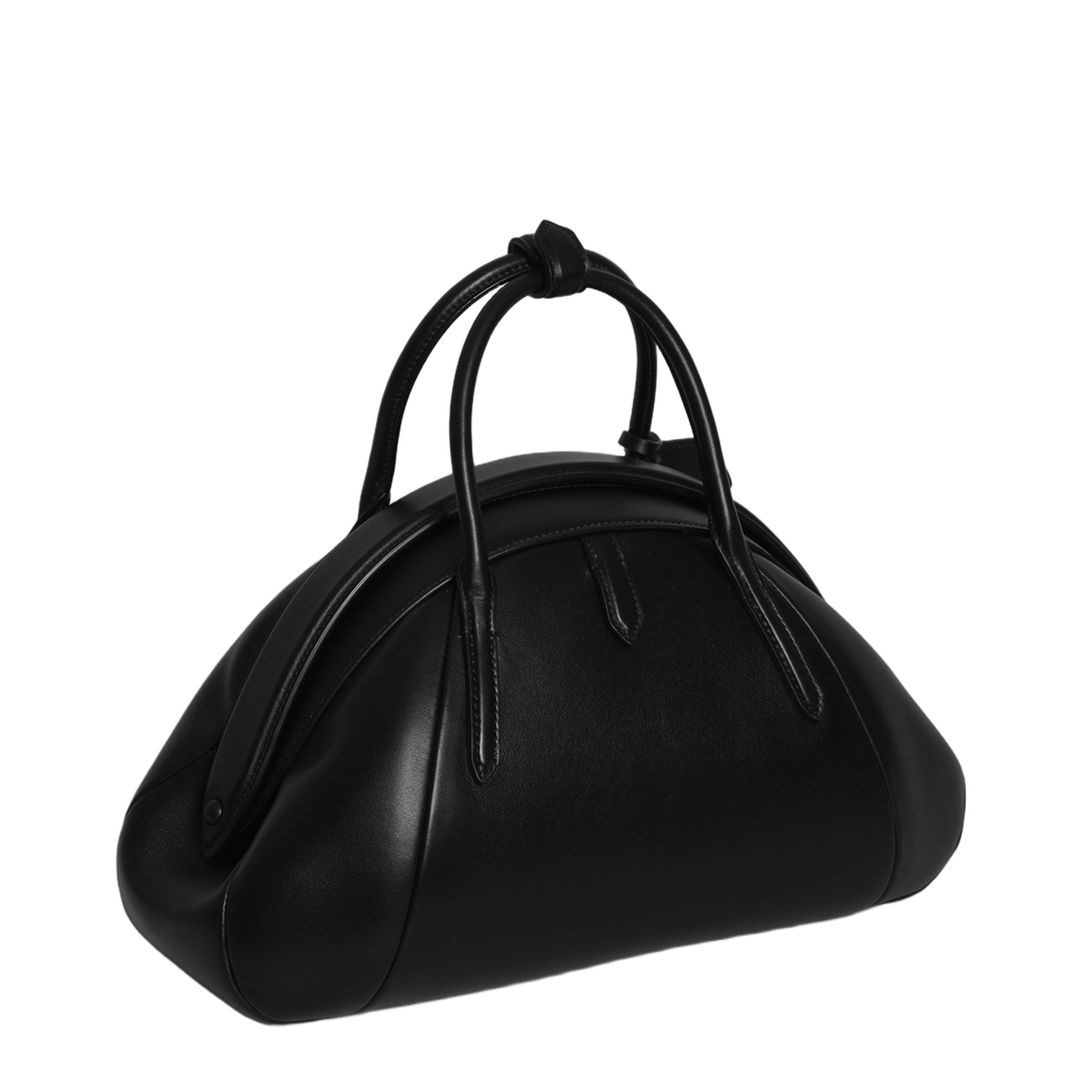 Purse Calfskin Top Handle Bag - Noir