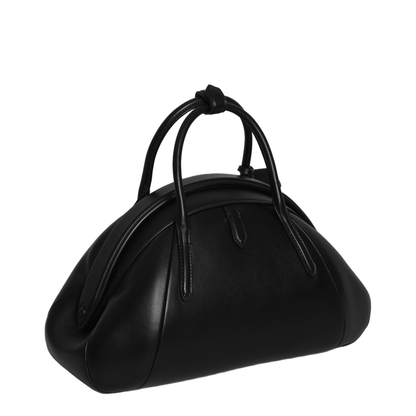 Purse Calfskin Top Handle Bag - Noir