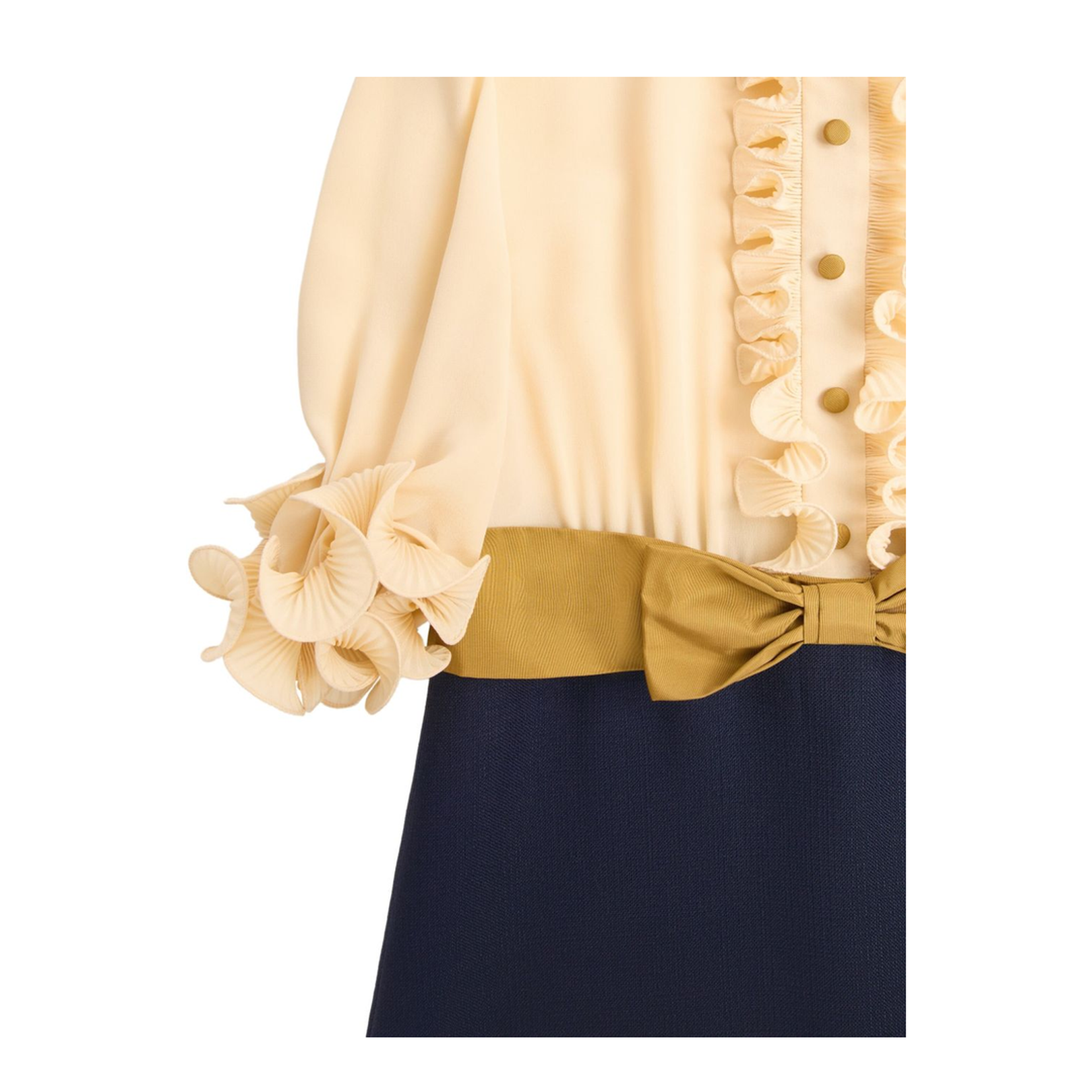 Crepe de Chine Short Dress
