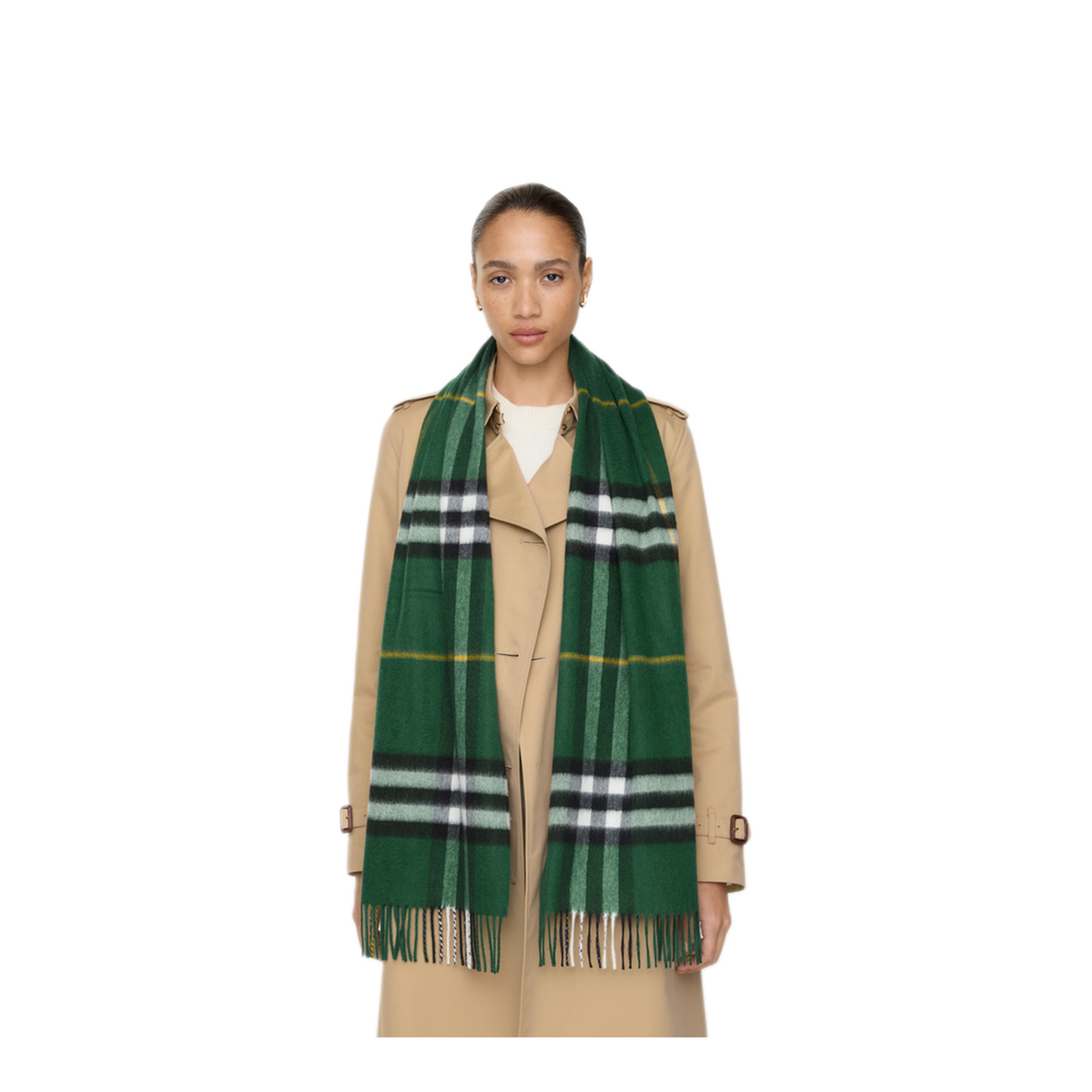 Embroidered Cashmere Scarf