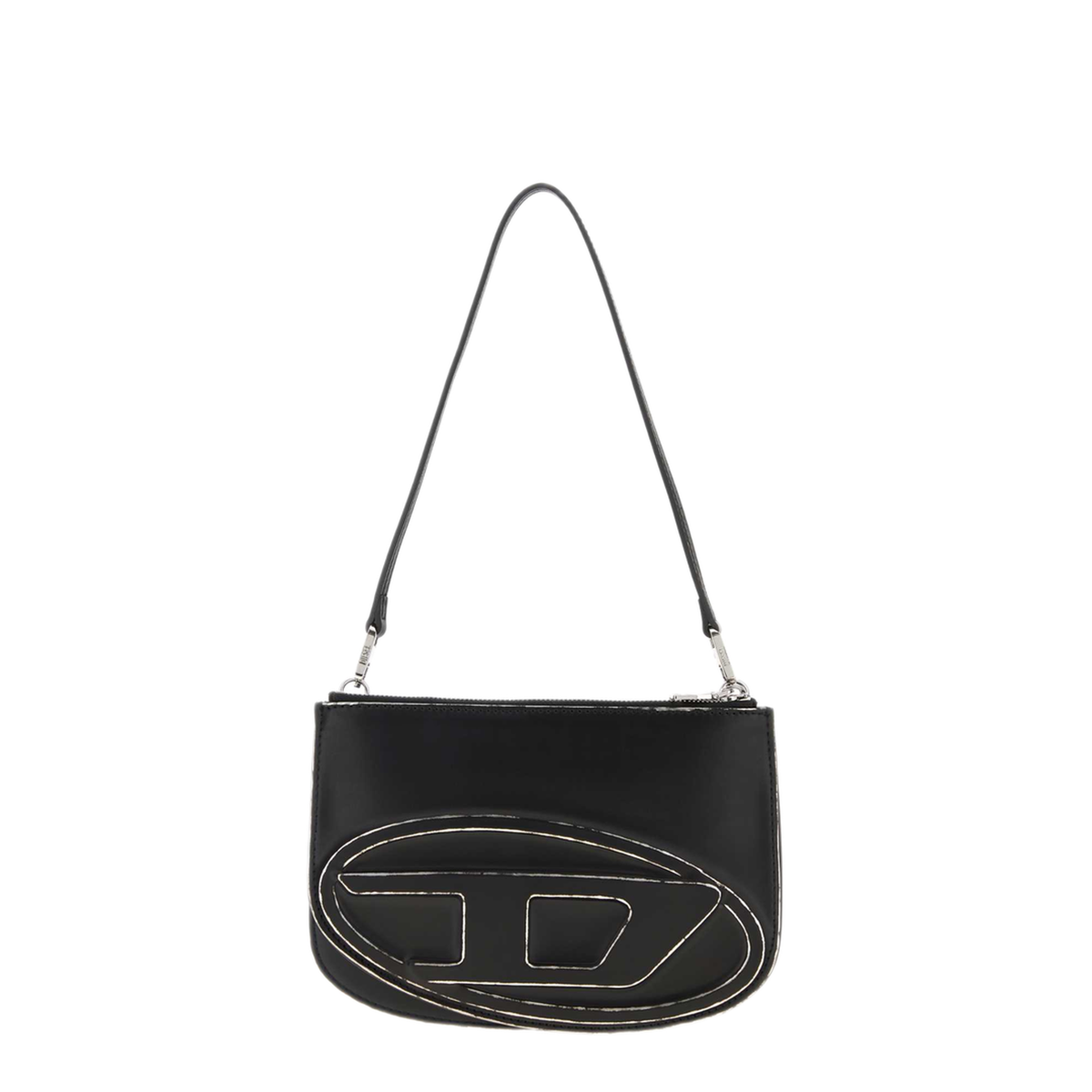 1DR Polyurethane Shoulder Bag - Black