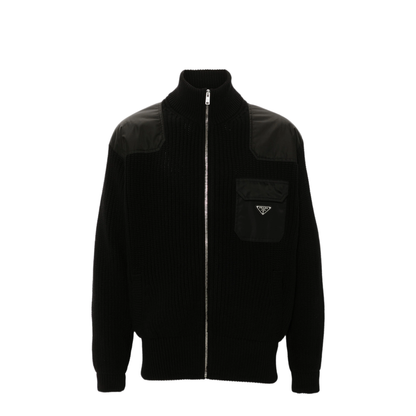 MAYFEYR - Prada - Re-Nylon-Panelling Cardigan - UMG335SOOO145NF0002