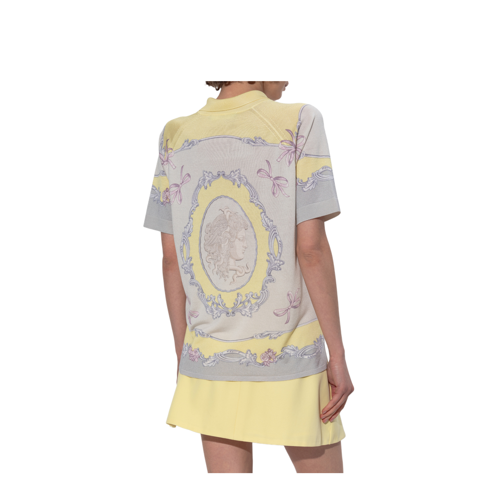 Cameo Silk Knit Polo