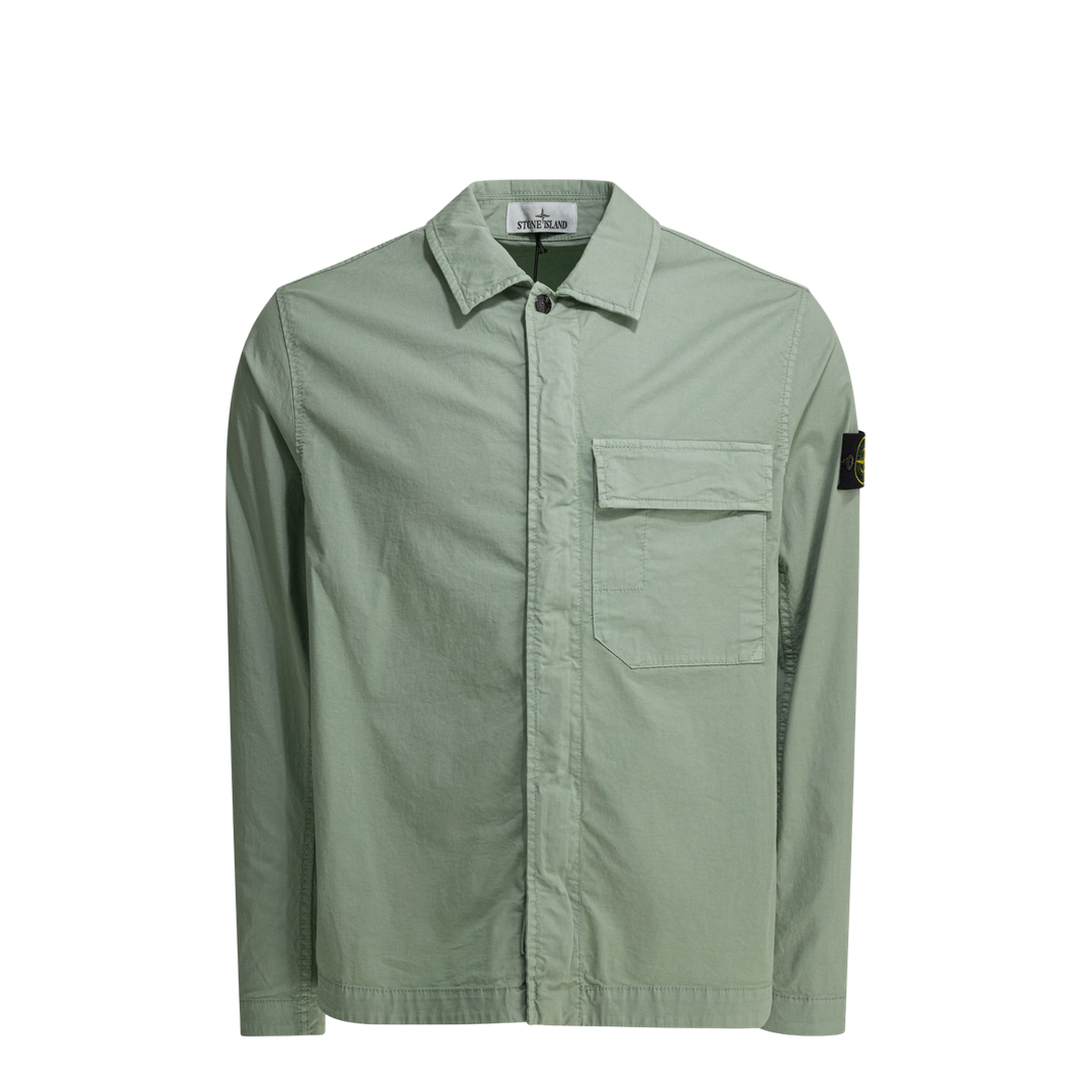 MAYFEYR - Stone Island - Overshirt Jacket With Logo Patch - 1200013S0A10V0055