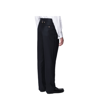 MAYFEYR - Thom Browne - Navy Blue Wool Trousers - MTC001A00626415