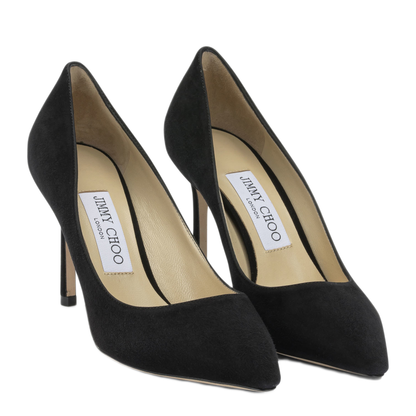 MAYFEYR - Jimmy Choo - Romy 85Mm Pumps - ROMY85SUEBLACK