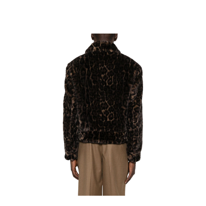 Animal-print Faux-Fur Blouson