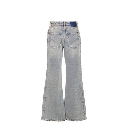 Mid Blue Vintage Wash Bootcut Jeans