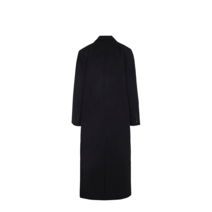 MAYFEYR - THE FRANKIE SHOP - Gaia Wool Double Breasted Coat - COFS013901000BLACK