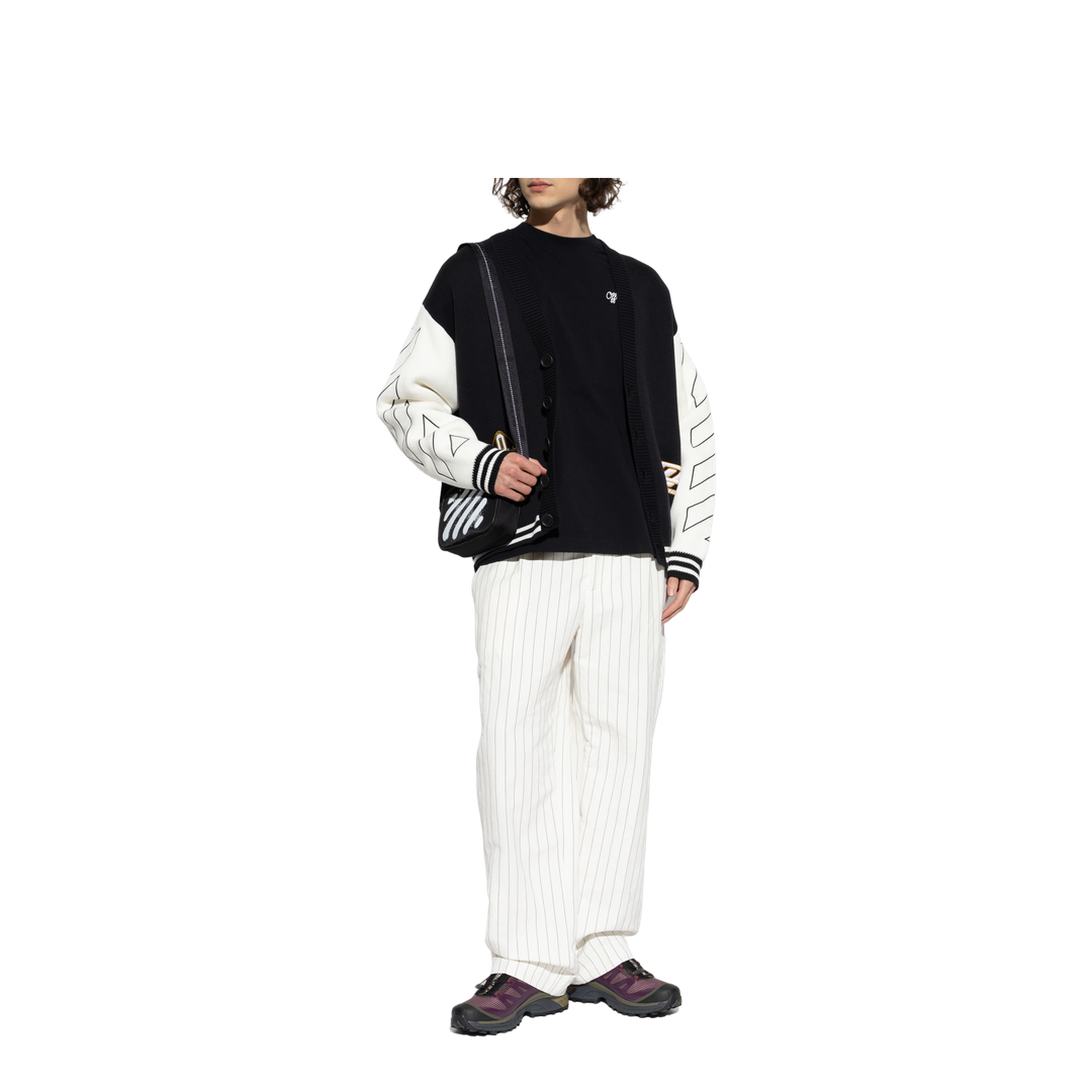 MAYFEYR - Off-White - Cardigan With Patches - 44MHB019S26K002001