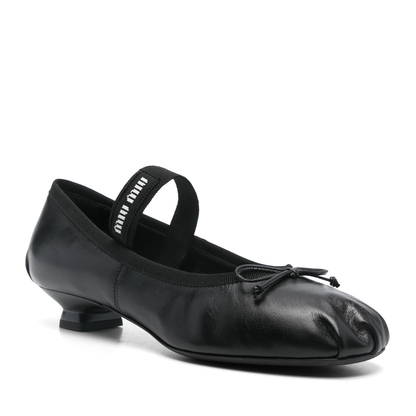 MAYFEYR - Miu Miu - Logo-Intarsia Ballet Flats - 5I348EF025011F0002