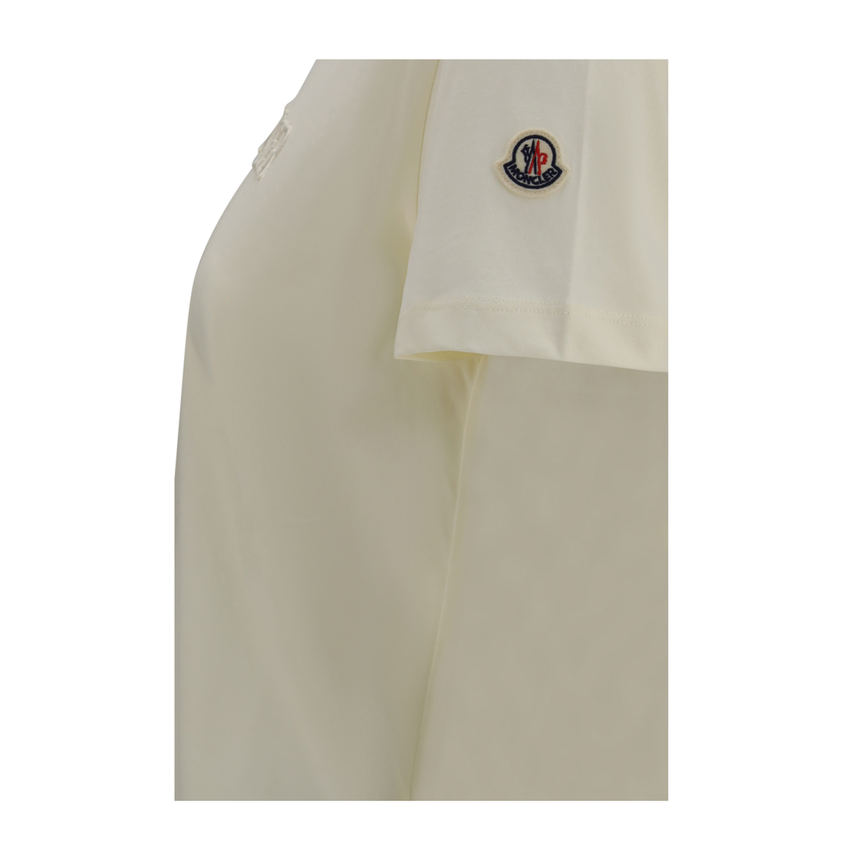 MAYFEYR - Moncler - Cotton T Shirt With Tone On Tone Embroidered Logo - L20938C0002189AUO037