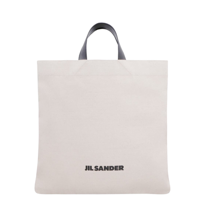 Logo-print Linen Tote Bag