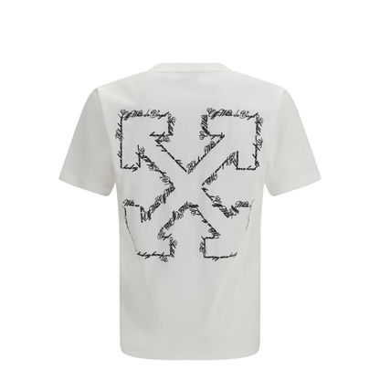 MAYFEYR - Off-White - Script Arrow T-Shirt - 44MAA027S26J002100