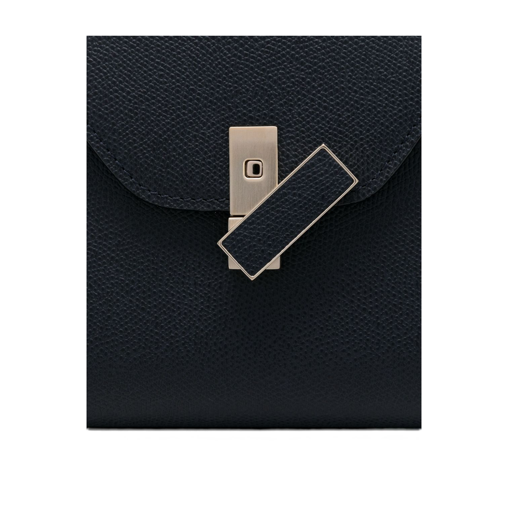 Teal Blue Leather Mini Top Handle Bag