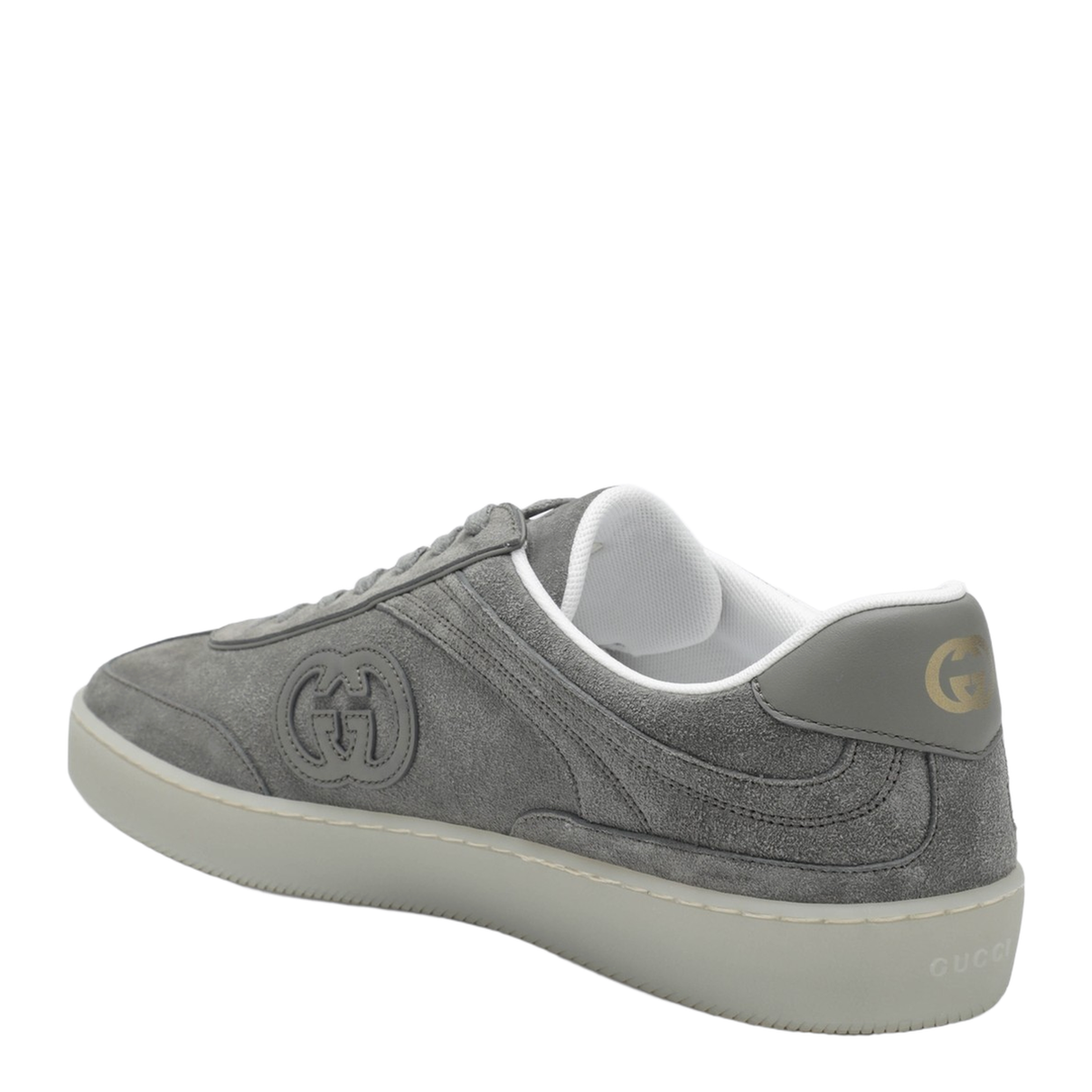 Gray Sneakers in Suede