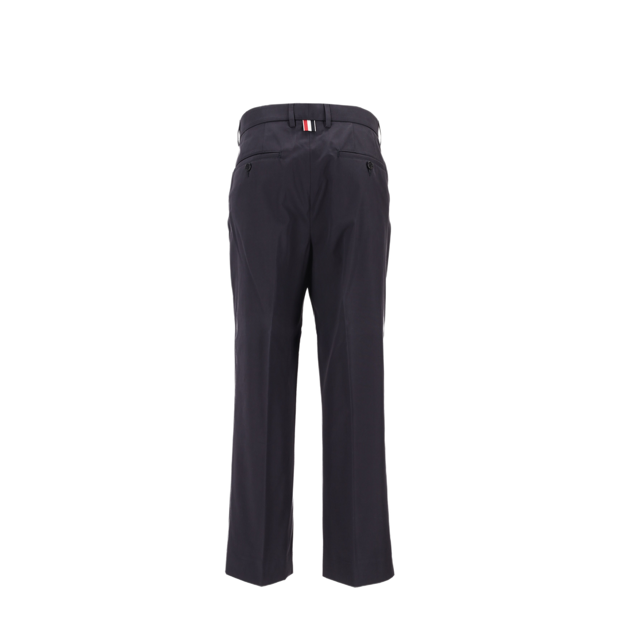 MAYFEYR - Thom Browne - Relaxed Classic Beltloop Trouser With Gg Tape Details In Wrinkle Free Cotton Suiting - FTC512GF1063415