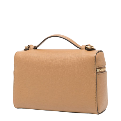 Romy Slim Mini Bag With Beige Leather Top